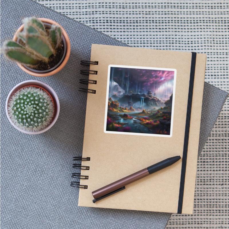 Alien Planet: Fantasy Mountain Cityscape