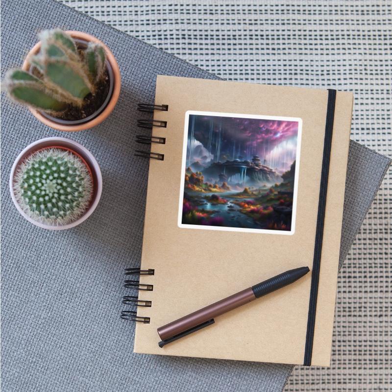 Alien Planet: Fantasy Mountain Cityscape