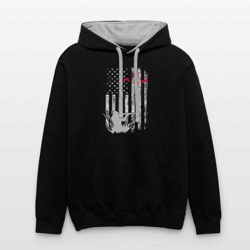 American Flag Patriotic Duck Hunting Waterfowl