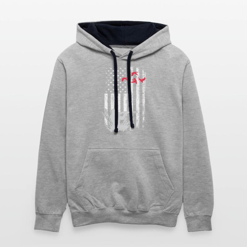 American Flag Patriotic Duck Hunting Waterfowl