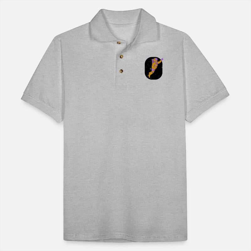 Amusing Astronaut in Deep Space Vector Graphic