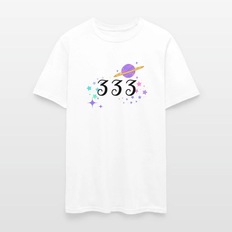 Angel Numbers 333 Purple Saturn with Stars