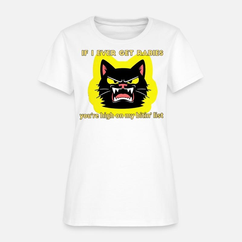 Angry Black Cat Rabies Parody Design