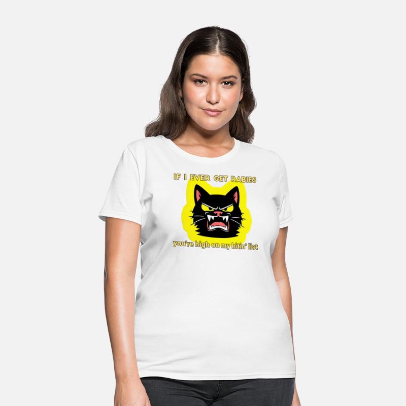 Angry Black Cat Rabies Parody Design