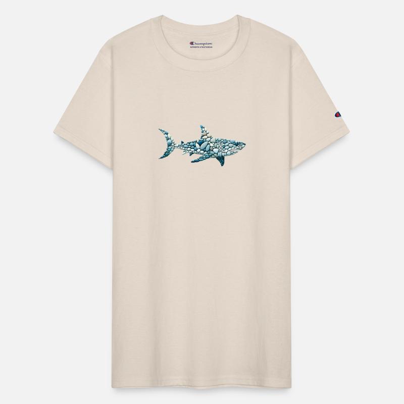 Arctic Mariner - Blue Pebble Art Shark