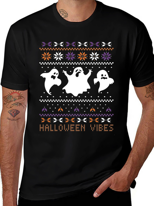 Halloween Vibes Ghost T-Shirt