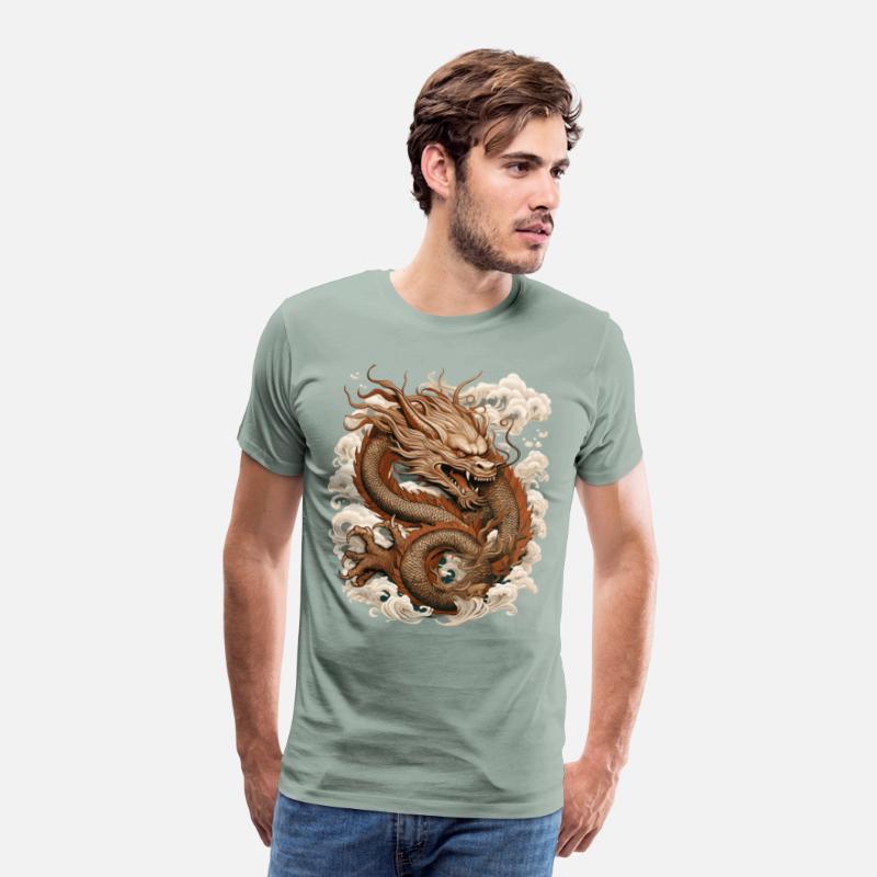 Asian Dragon Anime Japanese Sea