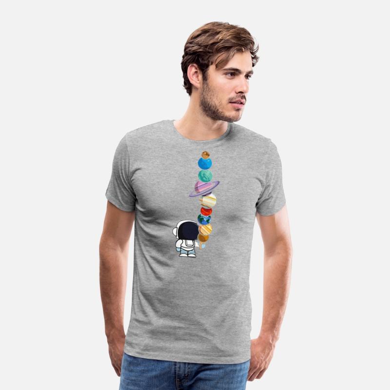 Astronaut Holding Planet Icecream STEM