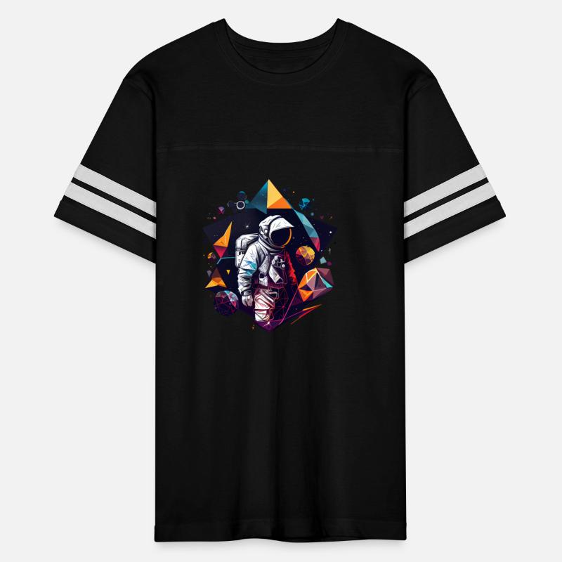 Astronaut in Space Aesthetic Art Wave Planet