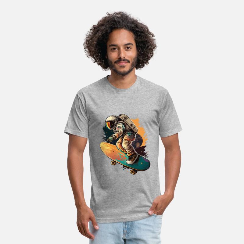 Astronaut On Skateboard Colourful