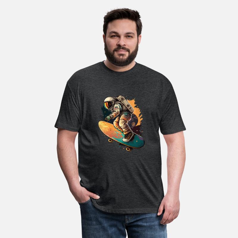 Astronaut On Skateboard Colourful