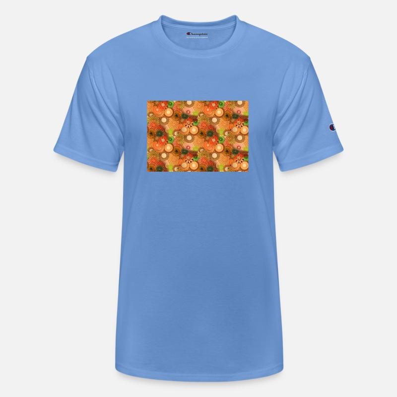 Autumn Spirals, a Patterned Spirograph Collage