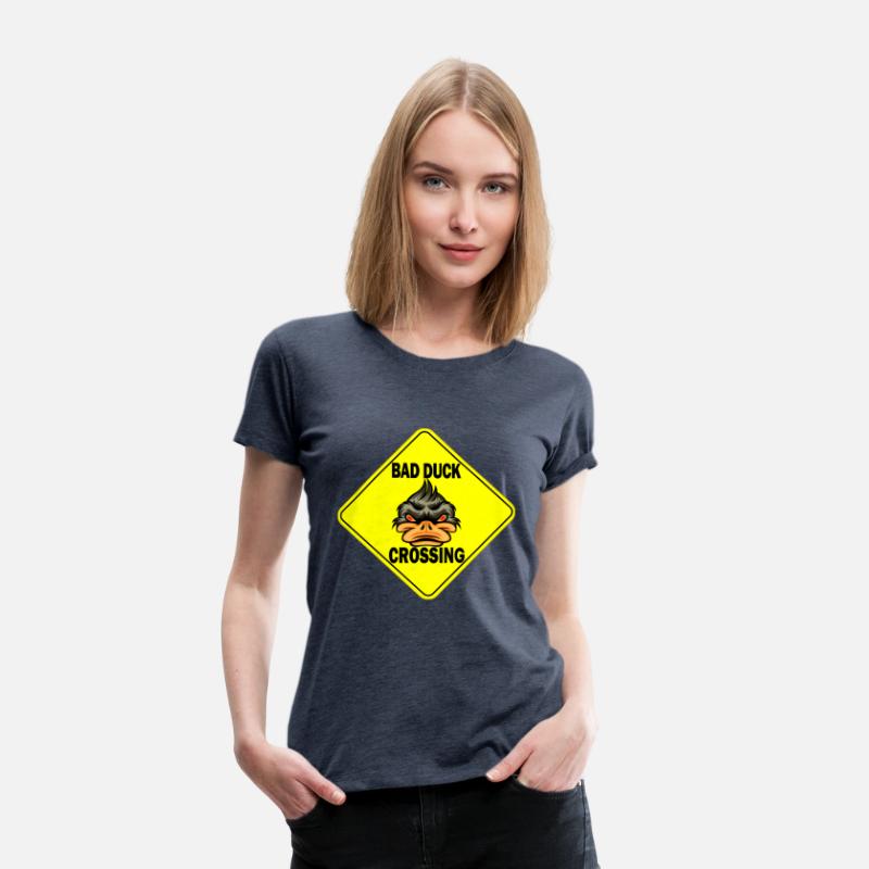 Bad Ducke Crossing funny T-Shirt