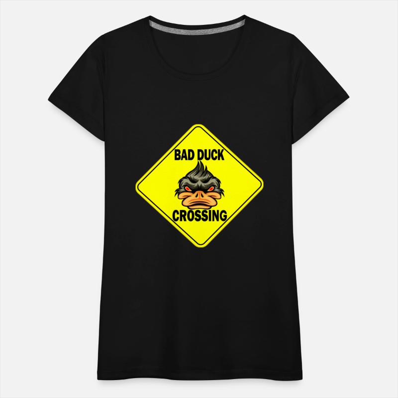 Bad Ducke Crossing funny T-Shirt