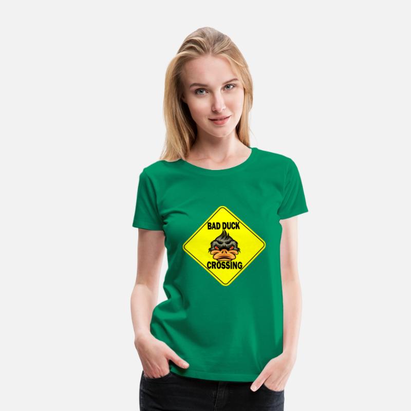 Bad Ducke Crossing funny T-Shirt