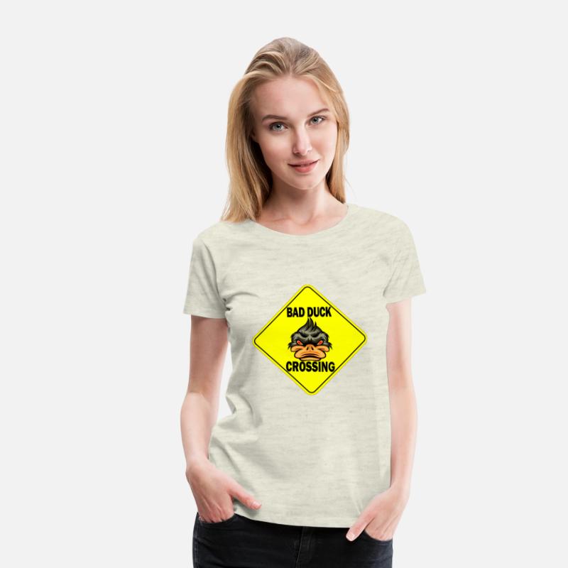 Bad Ducke Crossing funny T-Shirt