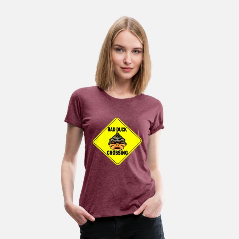 Bad Ducke Crossing funny T-Shirt
