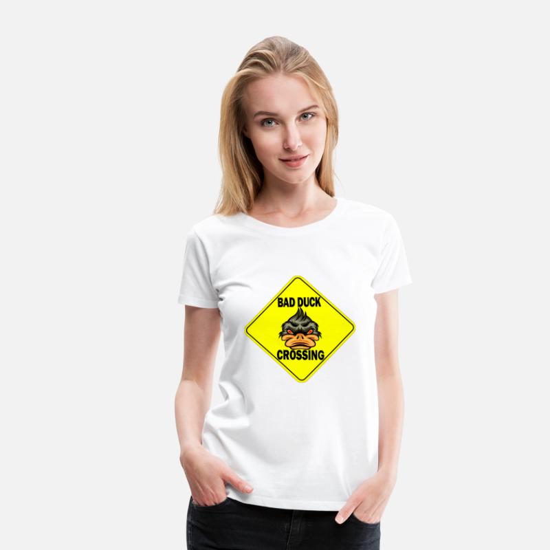 Bad Ducke Crossing funny T-Shirt