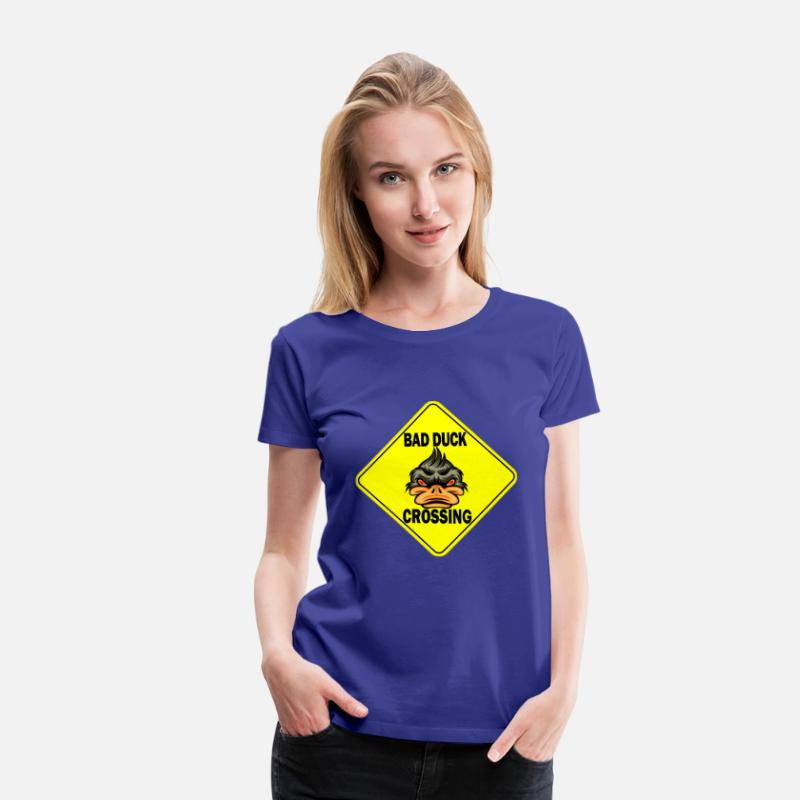 Bad Ducke Crossing funny T-Shirt