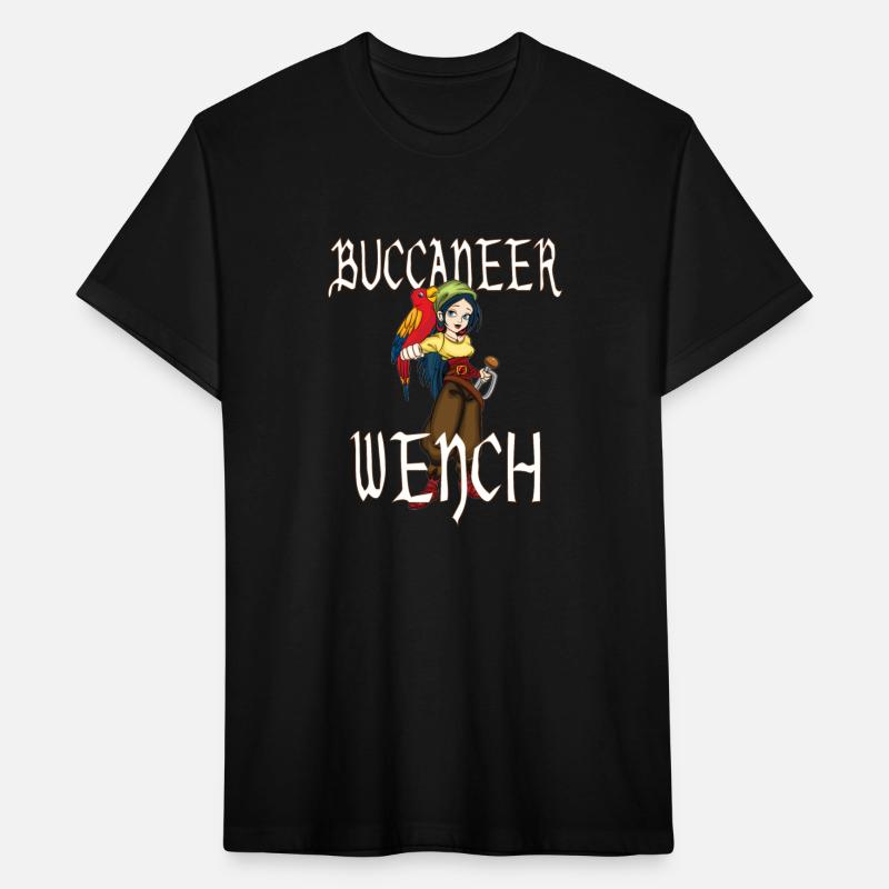 Badass Buccaneer Wench Sword And Parrot
