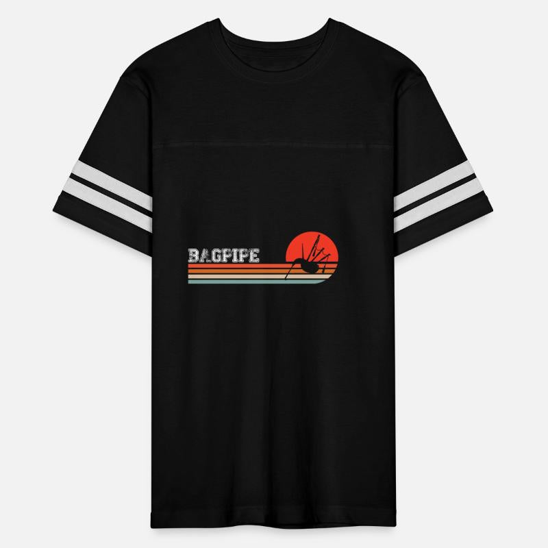 Bagpipe Retro Sunset Scottish Scotland Kilt