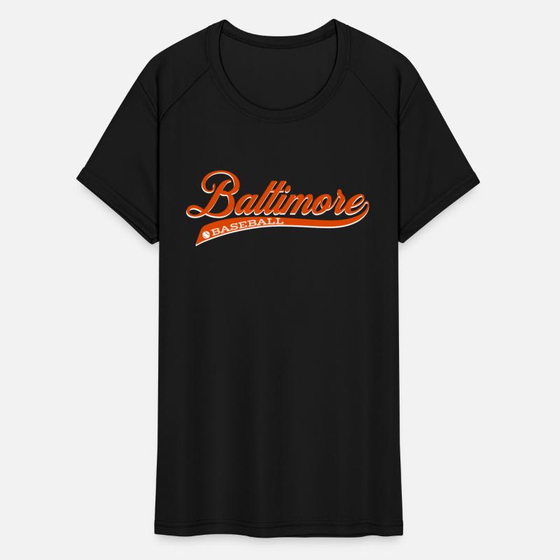 Baltimore baseball orange script vintage retro