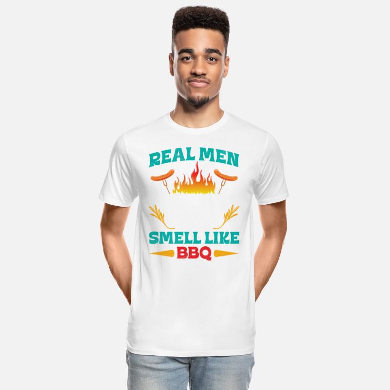 Barbecue REAL MEN SMELL LIKE BARBECUE BBQ Funny