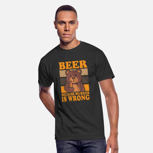 Bear Beer Lover Beer Drinking Beer Because Murder
