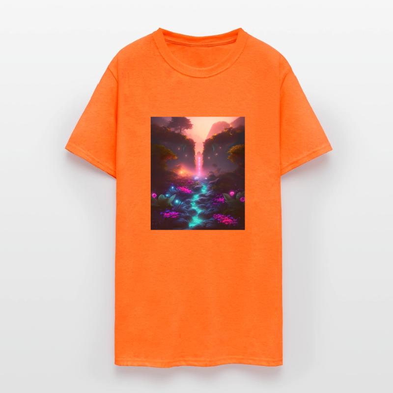 Beautiful neon landscape