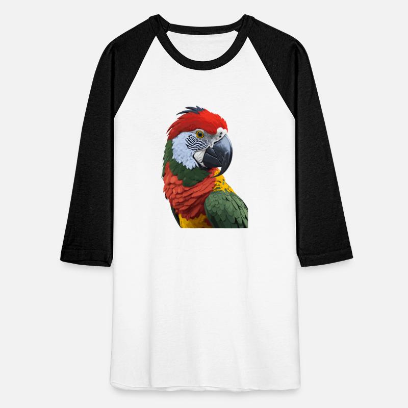 Beautiful plumage of a colorful parrot