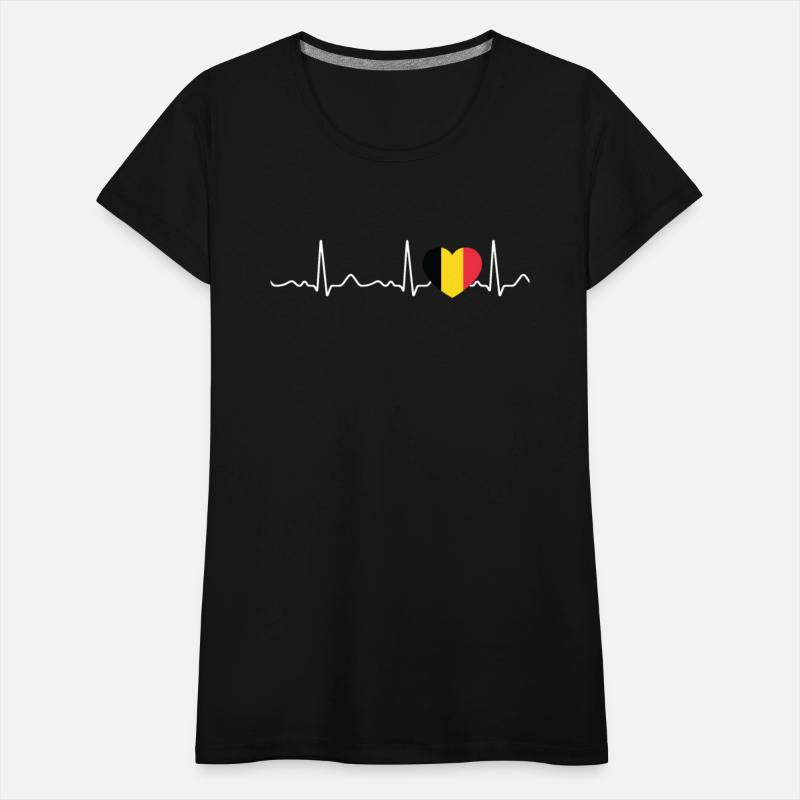 Belgium - heartbeat, pulse, heart line, ECG