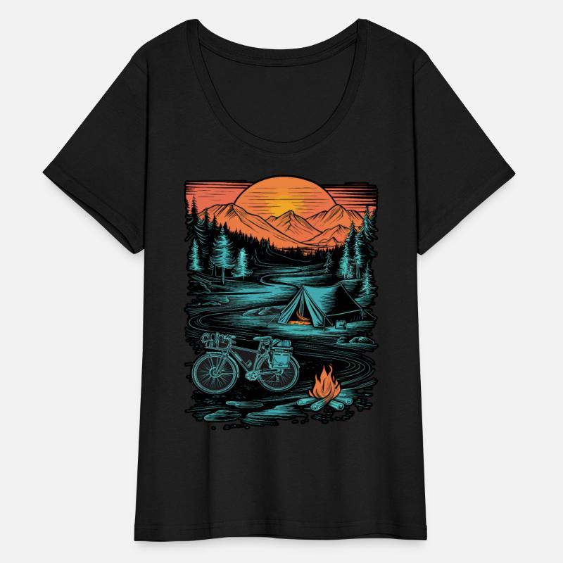 Bicycle Camping Mountains Nature Excursion