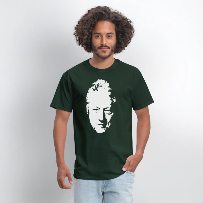 Bill Clinton White On Black Pop Art