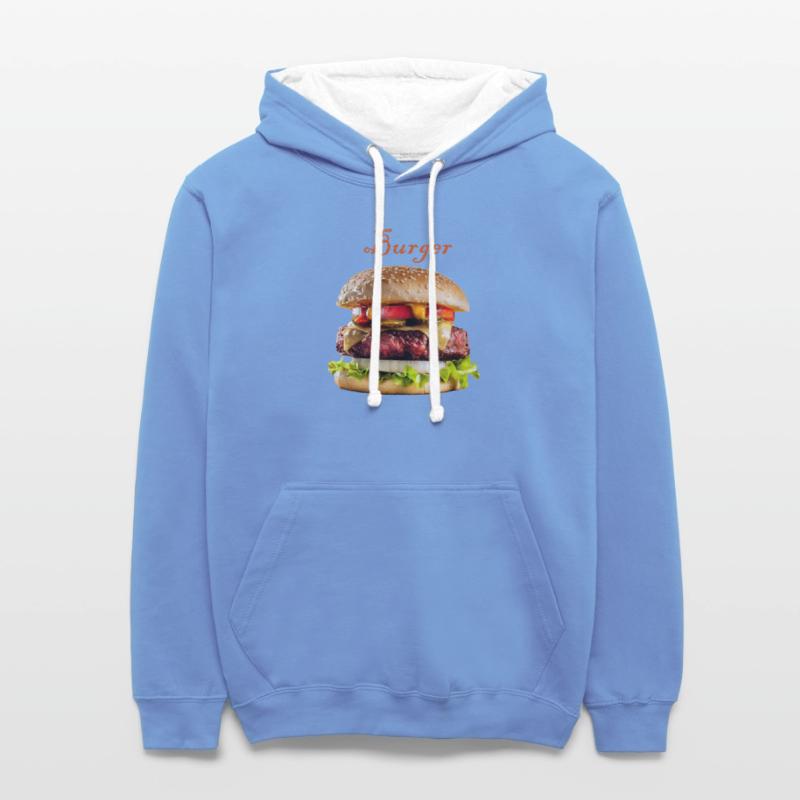 Black and realistic Burger menu