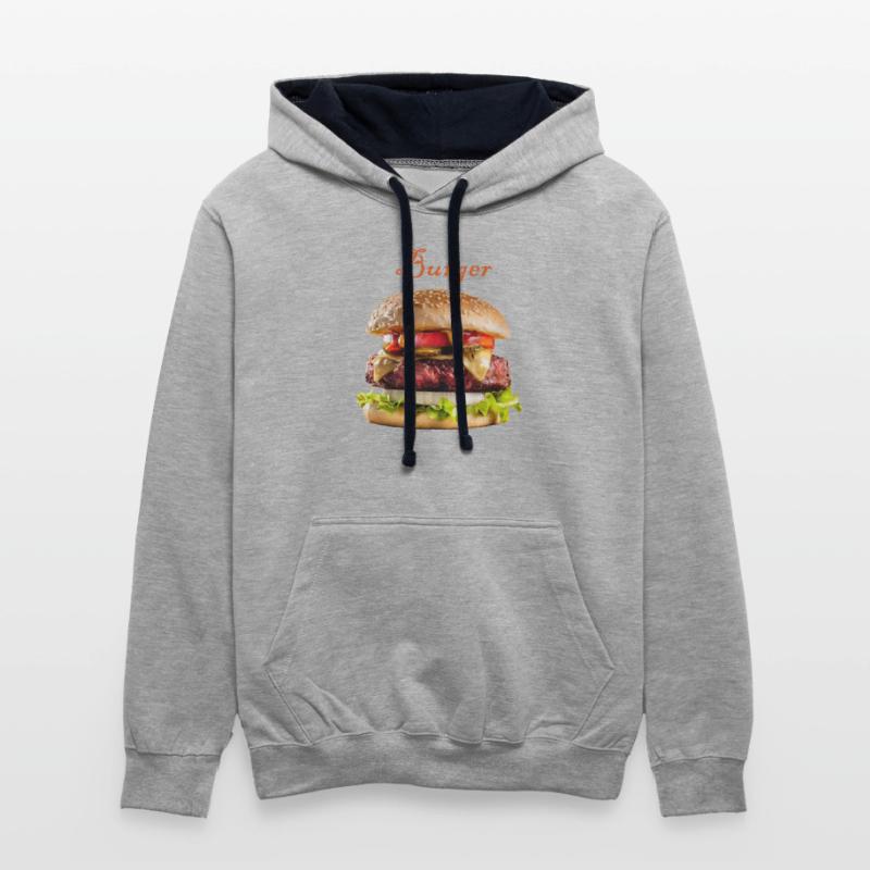 Black and realistic Burger menu