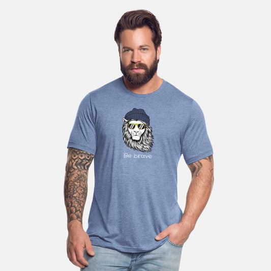 Black and Straw Be Brave Quote T-Shirt