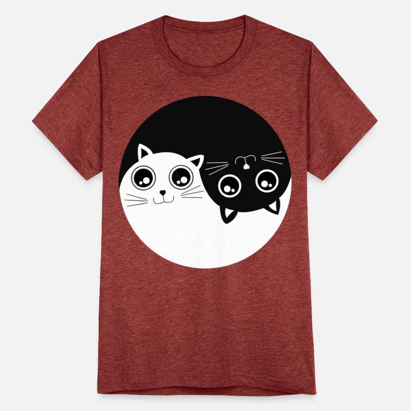 Black and white Cat ying yang