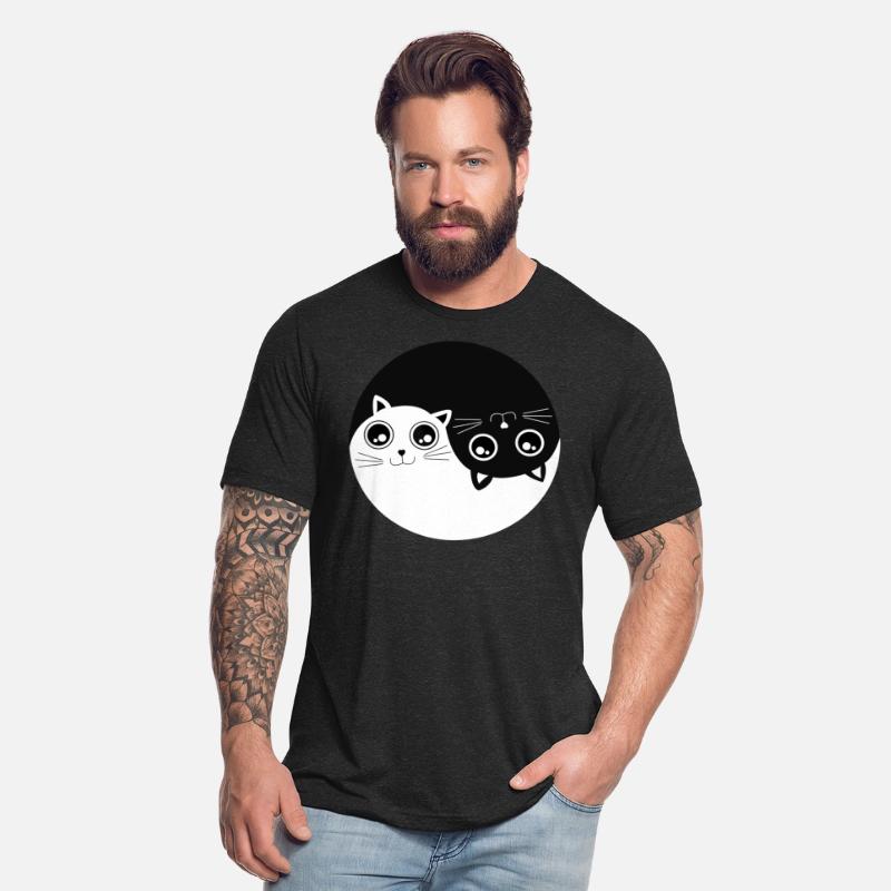 Black and white Cat ying yang