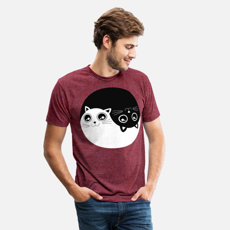 Black and white Cat ying yang