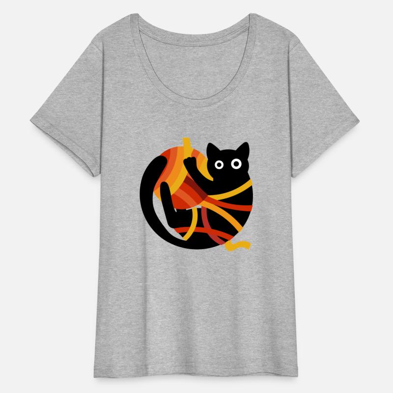 Black Cat and Yarn ball