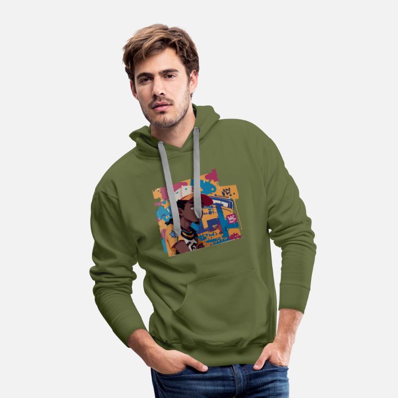 Black Kid in front of Graffiti Background