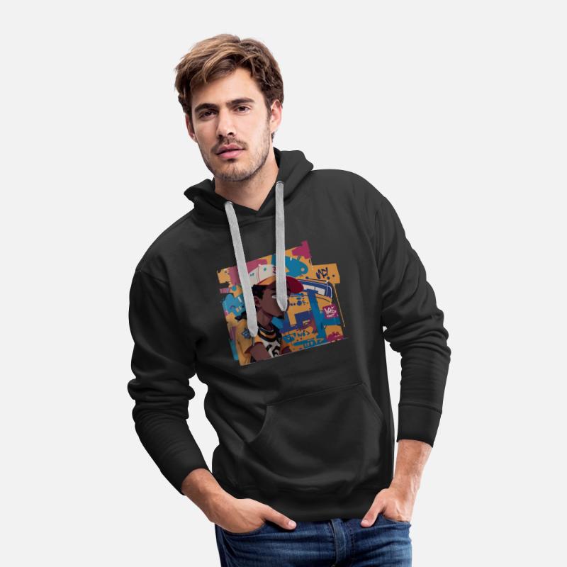 Black Kid in front of Graffiti Background