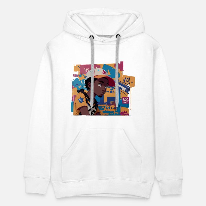 Black Kid in front of Graffiti Background