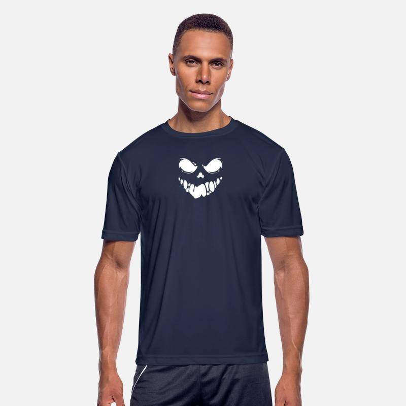 Black Spooky scary Ghost face tshirt design