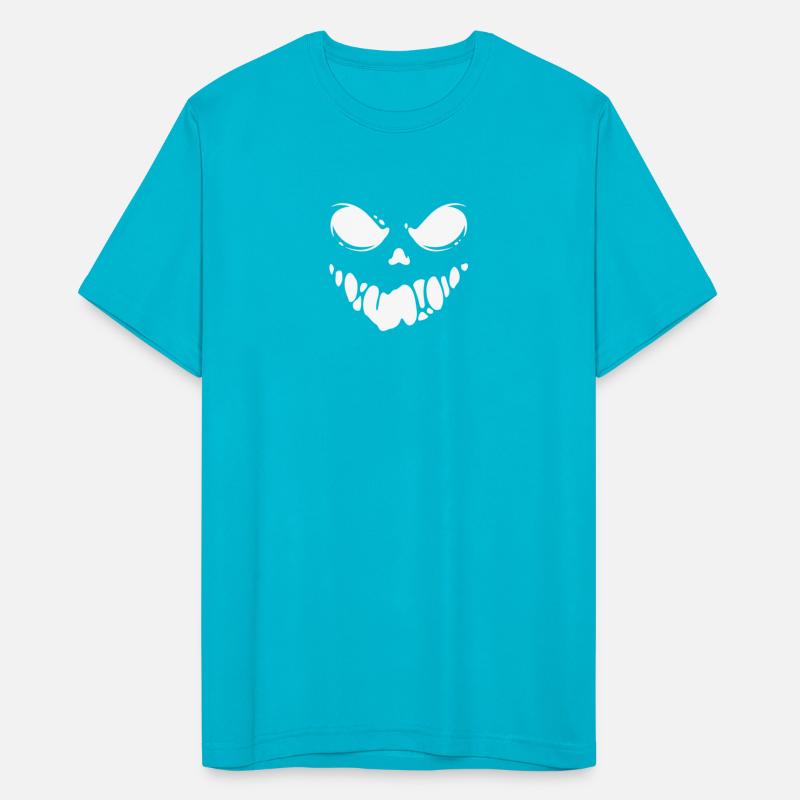 Black Spooky scary Ghost face tshirt design