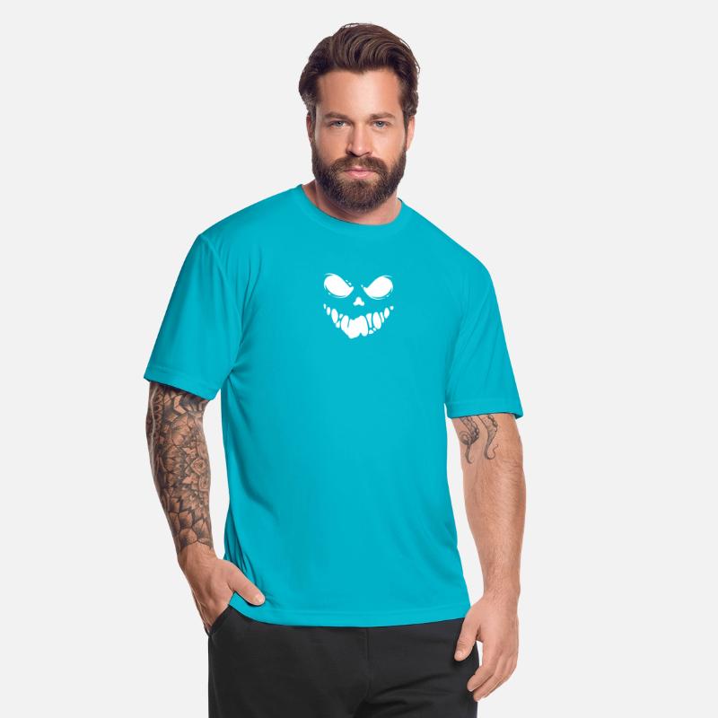Black Spooky scary Ghost face tshirt design