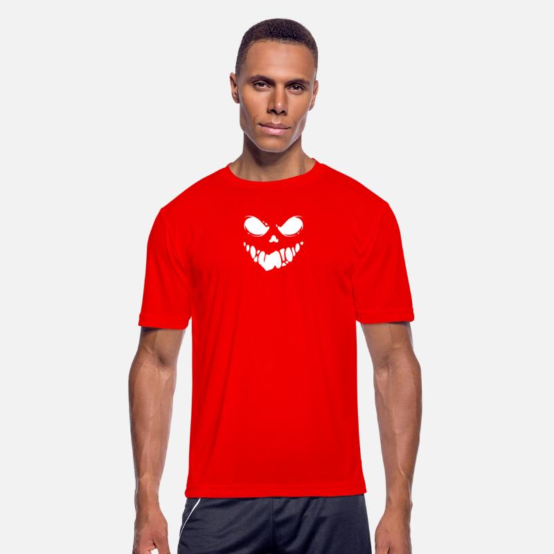 Black Spooky scary Ghost face tshirt design