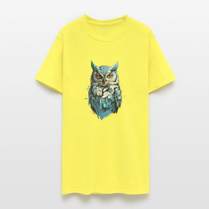 Blue Light Owl T shirt design