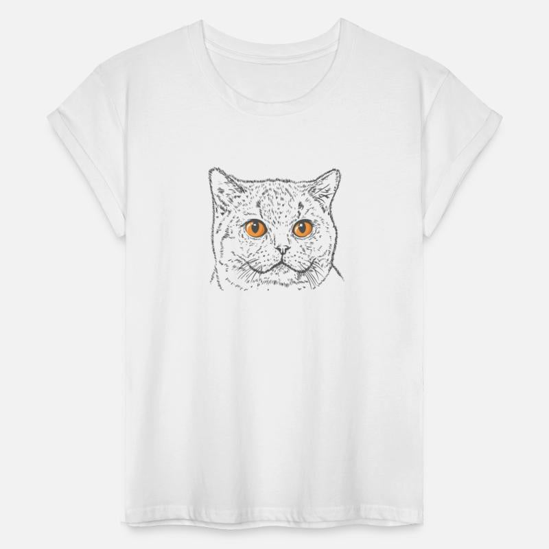 British Shorthair Cat with Copper Eyes