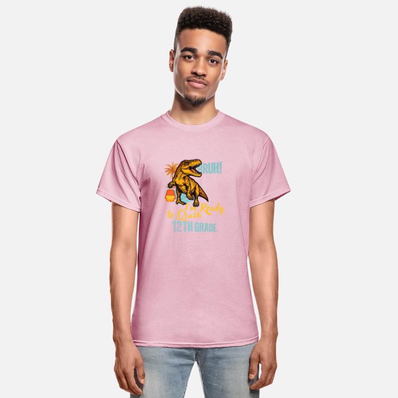 Bruh I m Ready To Crush 12th Grade Dinosaur Back T